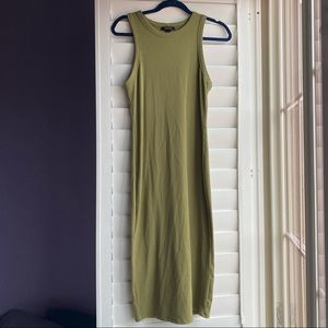 🪲 Forever21 green ribbed dress
